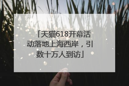 天猫618开幕活动落地上海西岸，引数十万人到访
