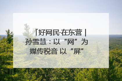 好网民·在东营｜孙雪慧：以“网”为媒传税音 以“屏”为介助发展