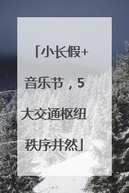 小长假+音乐节，5大交通枢纽秩序井然