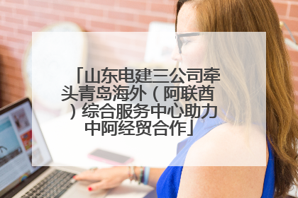 山东电建三公司牵头青岛海外（阿联酋）综合服务中心助力中阿经贸合作