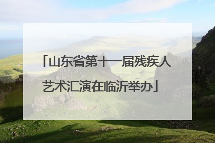 山东省第十一届残疾人艺术汇演在临沂举办