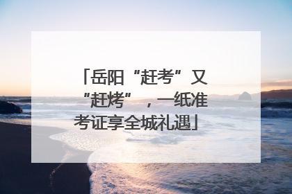 岳阳“赶考”又“赶烤”，一纸准考证享全城礼遇
