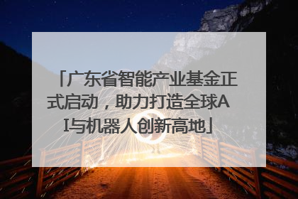 广东省智能产业基金正式启动，助力打造全球AI与机器人创新高地