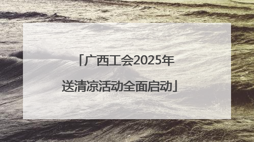 广西工会2025年送清凉活动全面启动
