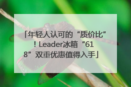 年轻人认可的“质价比”！Leader冰箱“618”双重优惠值得入手