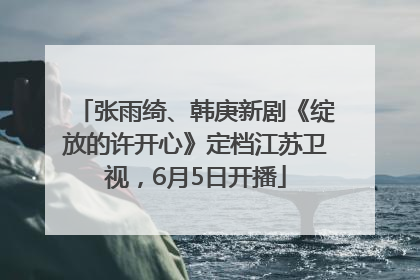 张雨绮、韩庚新剧《绽放的许开心》定档江苏卫视，6月5日开播
