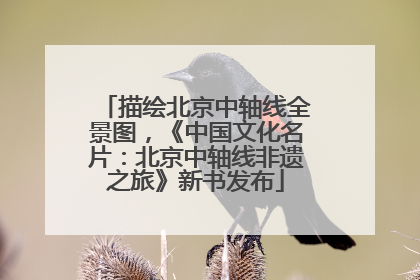描绘北京中轴线全景图，《中国文化名片：北京中轴线非遗之旅》新书发布
