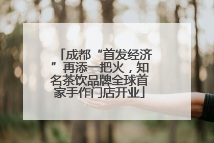 成都“首发经济”再添一把火，知名茶饮品牌全球首家手作门店开业