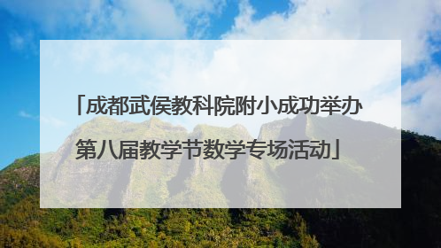 成都武侯教科院附小成功举办第八届教学节数学专场活动