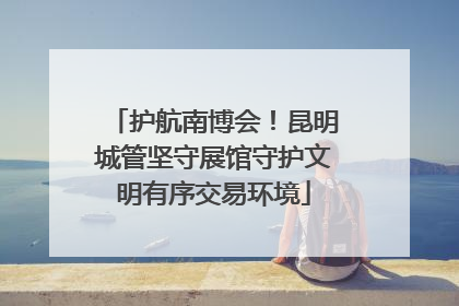 护航南博会！昆明城管坚守展馆守护文明有序交易环境