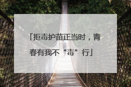 拒毒护苗正当时，青春有我不“毒”行