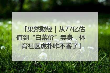 果然财经｜从77亿估值到“白菜价”卖身，体育社区虎扑咋不香了