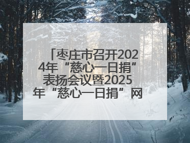 枣庄市召开2024年“慈心一日捐”表扬会议暨2025年“慈心一日捐”网络募捐动员会议
