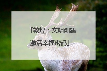 敦煌：文明创建激活幸福密码