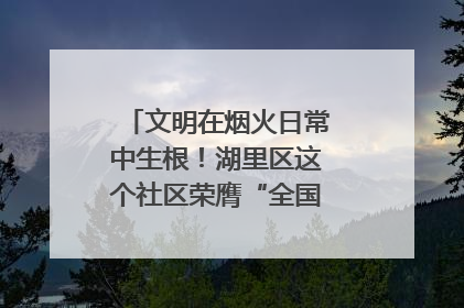 文明在烟火日常中生根！湖里区这个社区荣膺“全国文明单位”称号