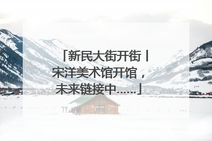 新民大街开街丨宋洋美术馆开馆，未来链接中……