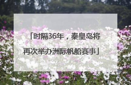 时隔36年，秦皇岛将再次举办洲际帆船赛事