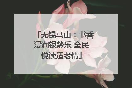 无锡马山：书香浸润银龄乐 全民悦读适老情