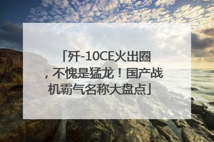 歼-10CE火出圈，不愧是猛龙！国产战机霸气名称大盘点