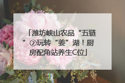 潍坊峡山农品“五链”②玩转“姜”湖！厨房配角站养生C位