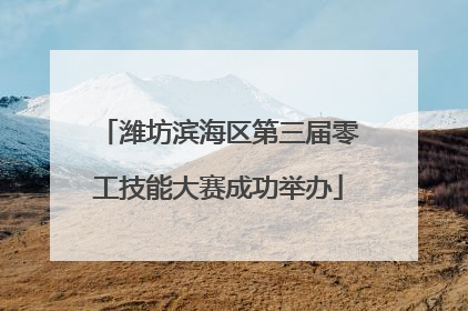 潍坊滨海区第三届零工技能大赛成功举办