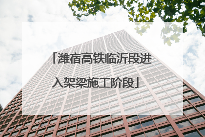 潍宿高铁临沂段进入架梁施工阶段