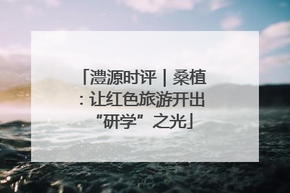 澧源时评｜桑植：让红色旅游开出“研学”之光