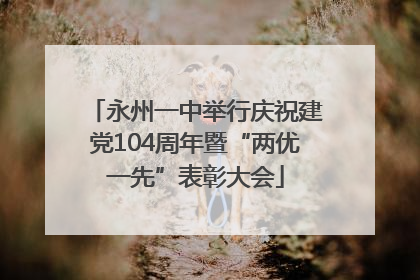 永州一中举行庆祝建党104周年暨“两优一先”表彰大会