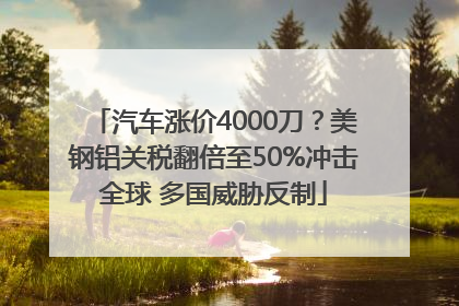 汽车涨价4000刀？美钢铝关税翻倍至50%冲击全球 多国威胁反制