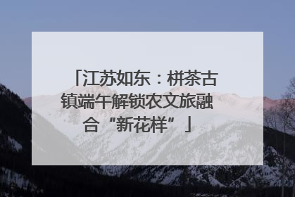 江苏如东：栟茶古镇端午解锁农文旅融合“新花样”