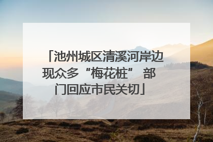 池州城区清溪河岸边现众多“梅花桩” 部门回应市民关切