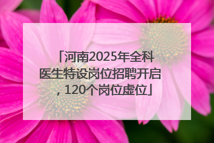 河南2025年全科医生特设岗位招聘开启，120个岗位虚位