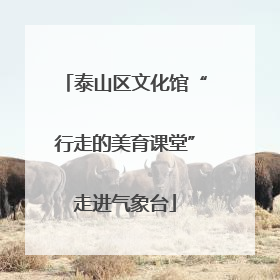 泰山区文化馆“行走的美育课堂”走进气象台