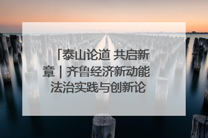 泰山论道 共启新章｜齐鲁经济新动能 法治实践与创新论坛成功举办