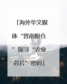 海外华文媒体“晋南粮仓”探寻“农业芯片”密码