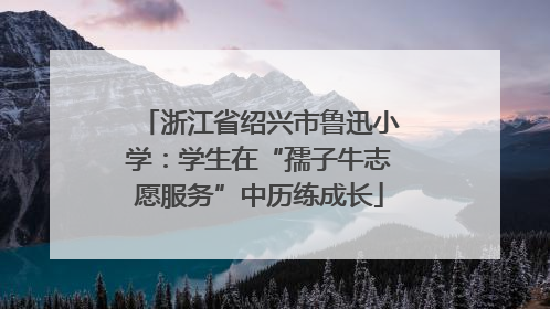 浙江省绍兴市鲁迅小学：学生在“孺子牛志愿服务”中历练成长