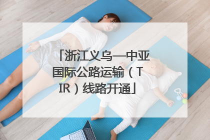 浙江义乌—中亚国际公路运输（TIR）线路开通