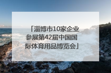 淄博市10家企业参展第42届中国国际体育用品博览会