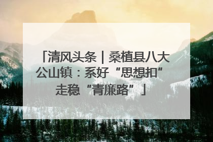 清风头条｜桑植县八大公山镇：系好“思想扣” 走稳“青廉路”