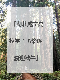 湖北咸宁高校学子飞桨逐浪迎端午