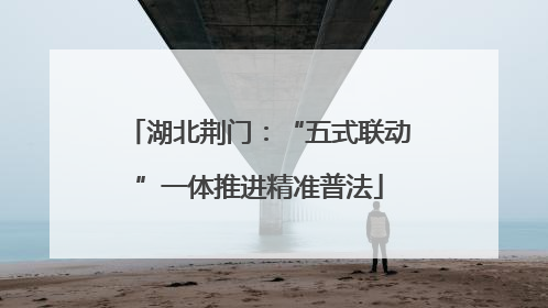 湖北荆门：“五式联动”一体推进精准普法