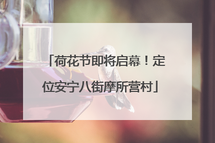 荷花节即将启幕！定位安宁八街摩所营村