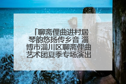 聊斋俚曲进村居 琴韵悠扬传乡音 淄博市淄川区聊斋俚曲艺术团夏季专场演出在杏园子村举行