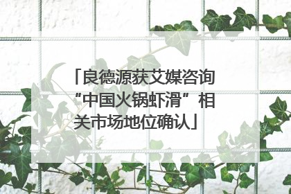 良德源获艾媒咨询“中国火锅虾滑”相关市场地位确认