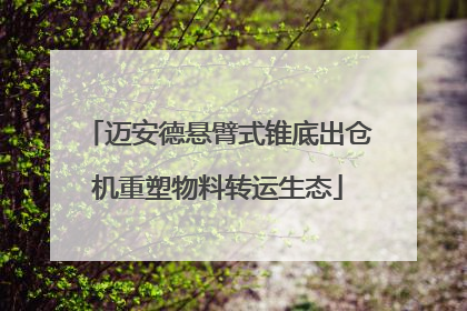 迈安德悬臂式锥底出仓机重塑物料转运生态