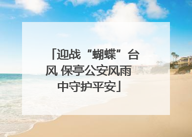 迎战“蝴蝶”台风 保亭公安风雨中守护平安