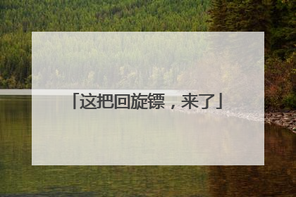 这把回旋镖，来了