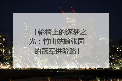 轮椅上的逐梦之光：竹山姑娘张园的冠军进阶路