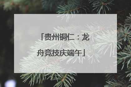 贵州铜仁：龙舟竞技庆端午