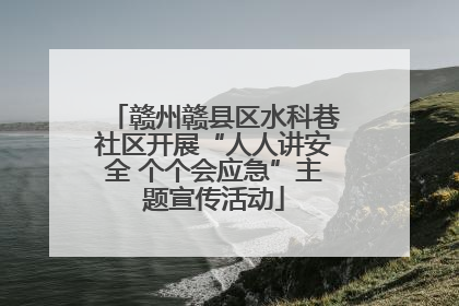 赣州赣县区水科巷社区开展“人人讲安全 个个会应急”主题宣传活动